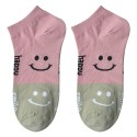 Clayre & Eef Funny Socks one size Pink Polyester Smile