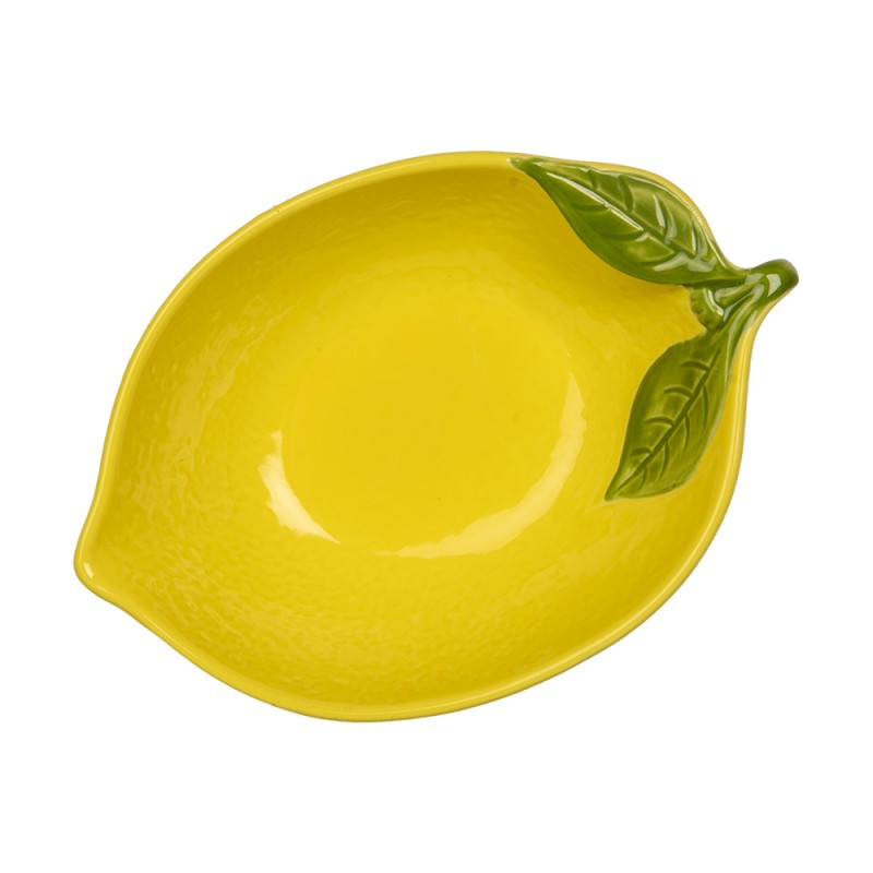 Clayre & Eef Bowl Lemon 225 ml Yellow Ceramic