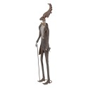 Clayre & Eef Dekorationsfigur Hirsch 27x15x84 cm Braun Metall
