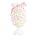 Clayre & Eef Decorative Figurine Egg Ø 10x20 cm Pink Plastic