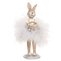 Clayre & Eef Decorative Figurine Rabbit 17 cm Beige Plastic