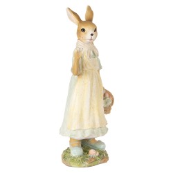 Clayre & Eef Figurine décorative Lapin 32 cm Beige Plastique