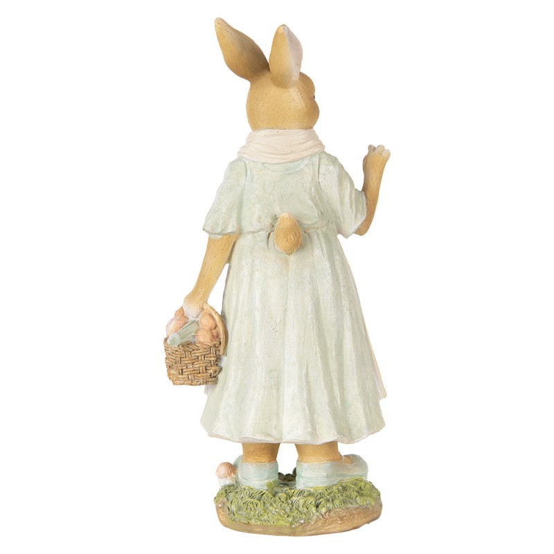 Clayre & Eef Decoratie Beeld Konijn 32 cm Beige Kunststof