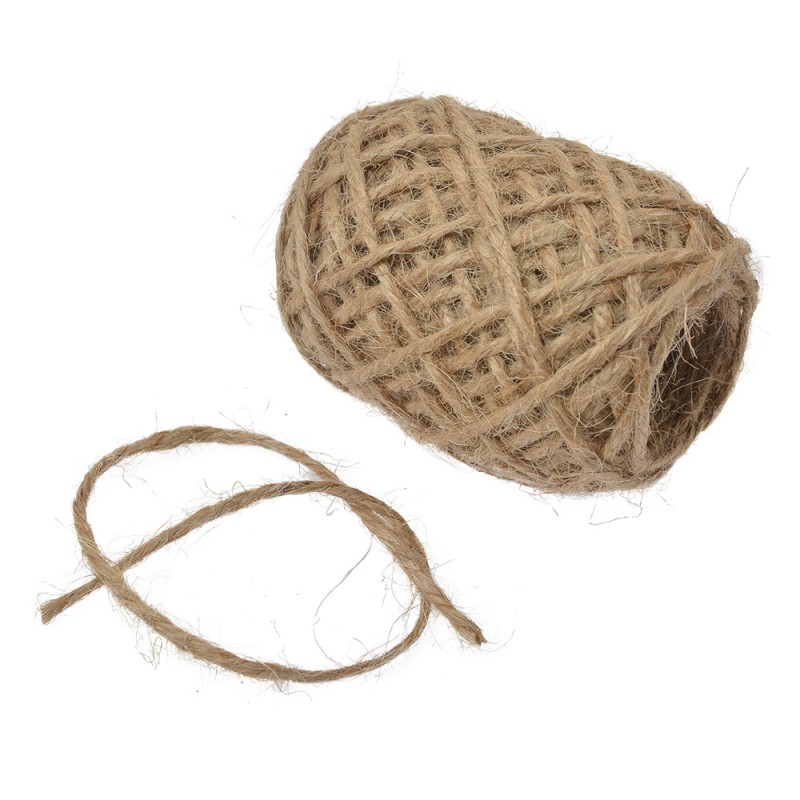 Clayre & Eef Twine 24 x 10 m Brown Jute