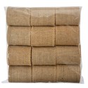 Clayre & Eef Nastro Decorativo 60 mm x 2 m Marrone Iuta