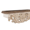 Clayre & Eef Wandplank 70x18x22 / 60x14x19 cm Wit Hout
