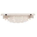 Clayre & Eef Wandplank 70x18x22 / 60x14x19 cm Wit Hout