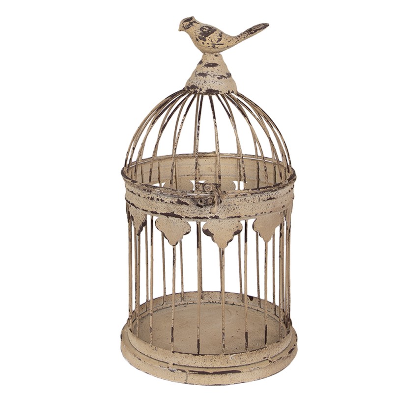 Clayre & Eef Decorazione gabbia set di 2 Ø 32x60 / Ø 23x40 cm Marrone Metallo