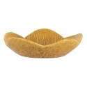 Clayre & Eef Decorative Bowl Flower Ø 14x3 cm Yellow Ceramic