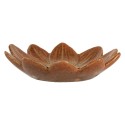 Clayre & Eef Decorative Bowl Flower Ø 14x3 cm Orange Ceramic