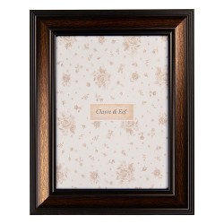 Clayre & Eef Cornice per foto 15x20 cm Marrone Plastica Vetro