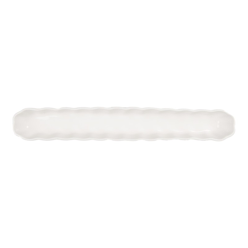 Clayre & Eef Bowl 26x4x3 cm White Ceramic