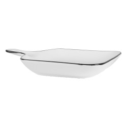 Clayre & Eef Bowl 23x17 cm White Ceramic