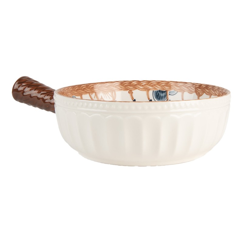 Clayre & Eef Bowl 500 ml White Ceramic