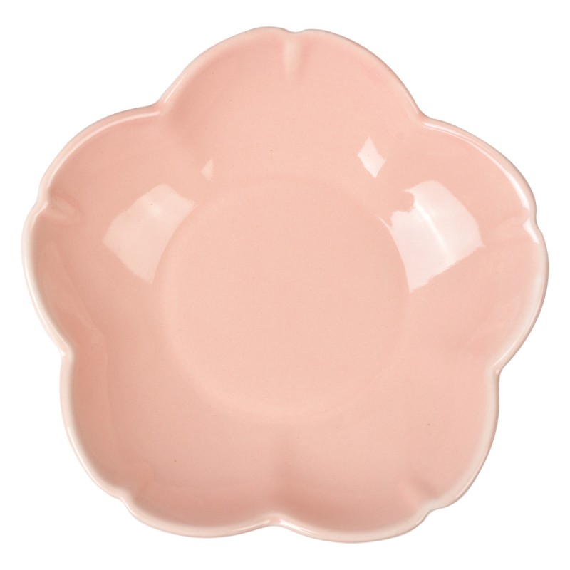Clayre & Eef Schale Ø 14x3 cm Rosa Keramik