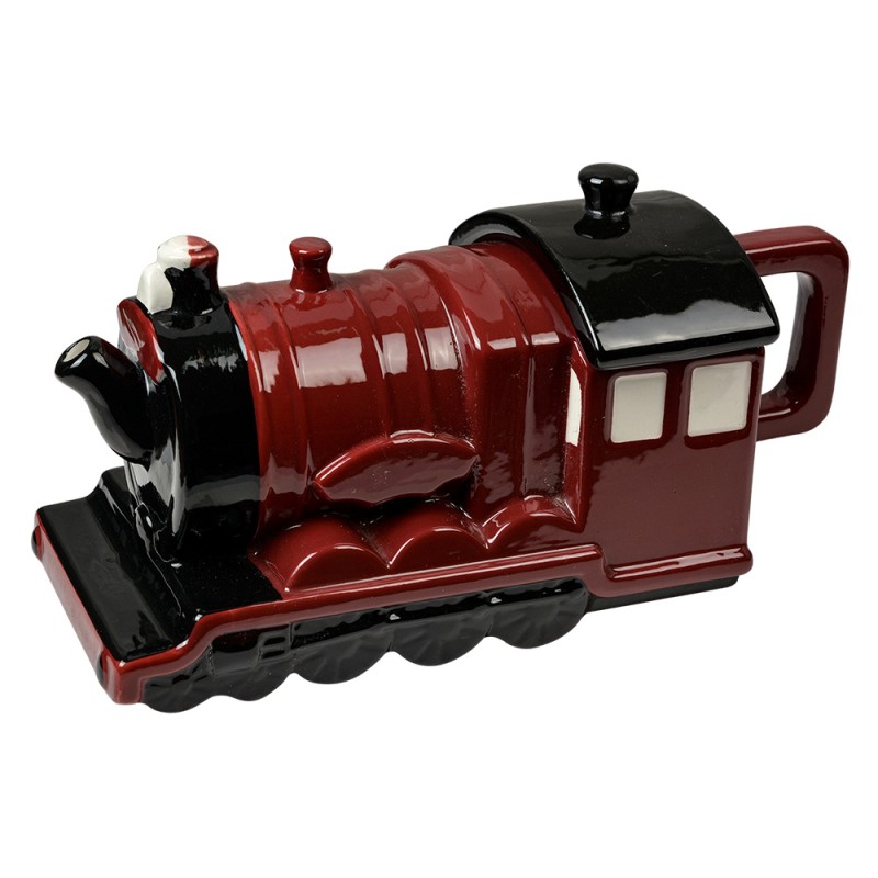 Clayre & Eef Teapot Locomotive 725 ml Red Ceramic