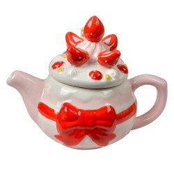 Clayre & Eef Teapot 325 ml Pink Ceramic