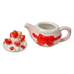 Clayre & Eef Teapot 325 ml Pink Ceramic