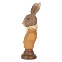 Clayre & Eef Decoratie Beeld Konijn 7x5x19 cm Bruin Kunststof