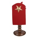 Clayre & Eef Décoration de Noël Boîte aux lettres 27x22x51 cm Rouge Métal