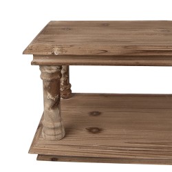 Clayre & Eef Wall Rack 105x35x29 cm Brown Wood