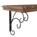Clayre & Eef Wandplank 105x35x35 cm Bruin Hout Metaal