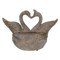 Clayre & Eef Blumentopf Schwan 49x27x37 cm Grau Keramikmaterial