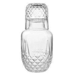 Clayre & Eef Carafe with Glass 550 ml Transparent Glass