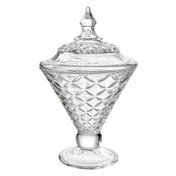 Clayre & Eef Glass Jar Ø 12x19 cm Transparent Glass