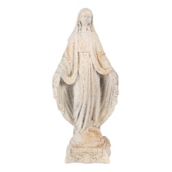 Clayre & Eef Statuetta decorativa Maria 17x12x41 cm Beige Materiale ceramico