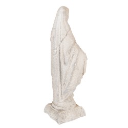 Clayre & Eef Statuetta decorativa Maria 17x12x41 cm Beige Materiale ceramico