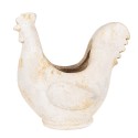 Clayre & Eef Fioriera Pollo 36x18x35 cm Beige Materiale ceramico