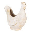 Clayre & Eef Fioriera Pollo 36x18x35 cm Beige Materiale ceramico