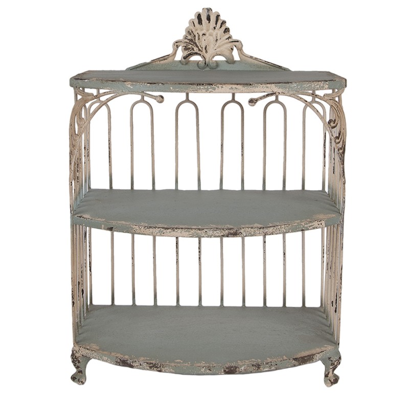 Clayre & Eef Wall Cabinet 38x23x55 cm Green Metal