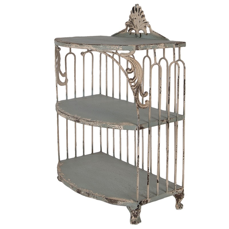 Clayre & Eef Wall Cabinet 38x23x55 cm Green Metal