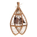 Clayre & Eef Decoration Snowshoes 55x22x5 cm Brown Wood