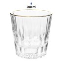Clayre & Eef Verre d'eau 200 ml Transparent Verre