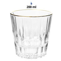 Clayre & Eef Verre d'eau 200 ml Transparent Verre
