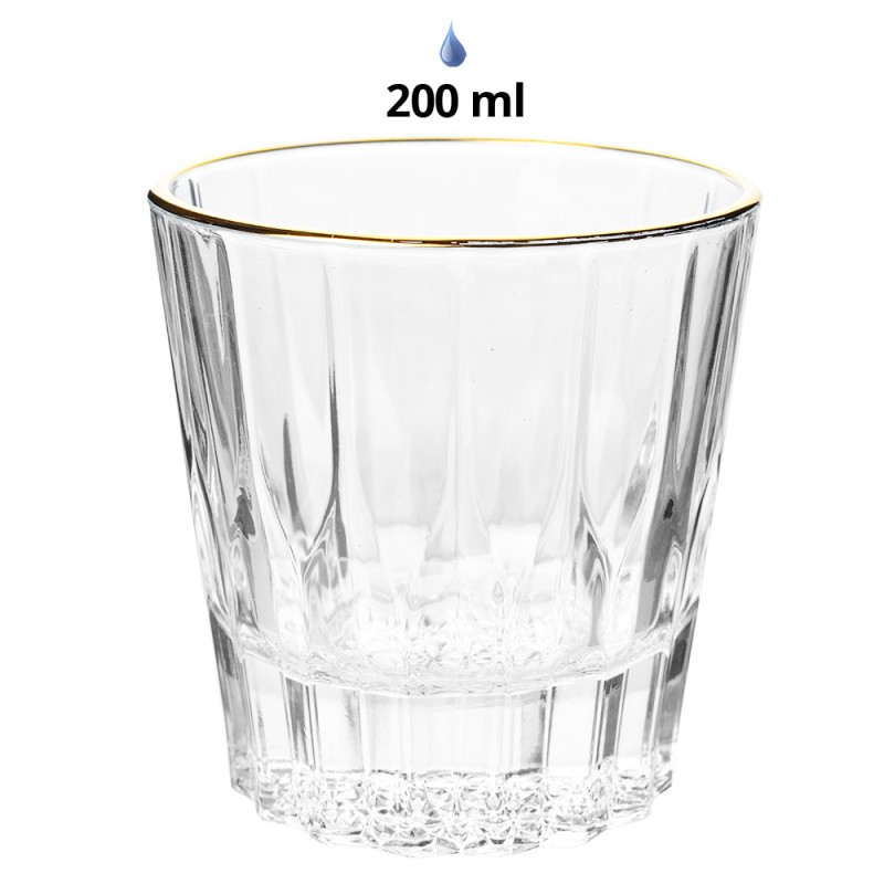 Clayre & Eef Verre d'eau 200 ml Transparent Verre