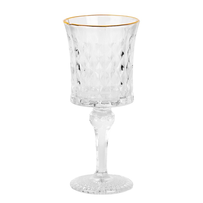 Clayre & Eef Wine Glass 200 ml Transparent Glass
