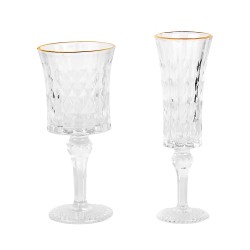Clayre & Eef Calice di vino 200 ml Trasparente Vetro