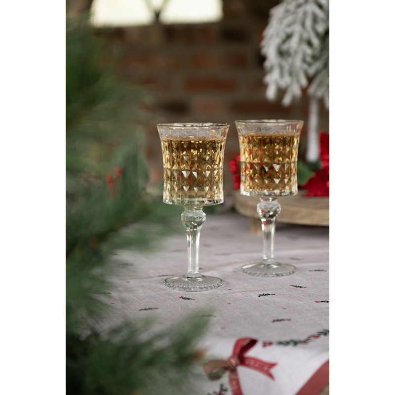 Clayre & Eef Wine Glass 200 ml Transparent Glass