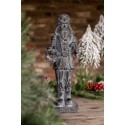 Clayre & Eef Figurine Casse-noisette 47 cm Gris Polyrésine