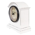 Clayre & Eef Orologio da pavimento 13x7x14 cm Bianco Legno