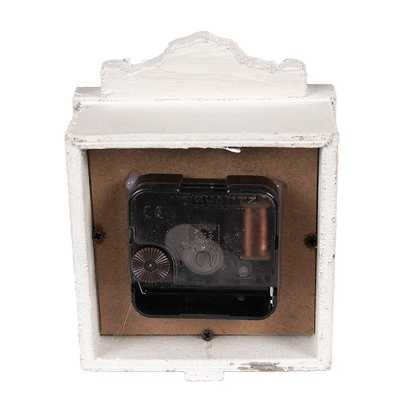 Clayre & Eef Orologio da pavimento 10x6x14 cm Grigio Legno