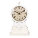 Clayre & Eef Orologio da pavimento 14x6x23 cm Bianco Legno