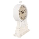 Clayre & Eef Orologio da pavimento 14x6x23 cm Bianco Legno