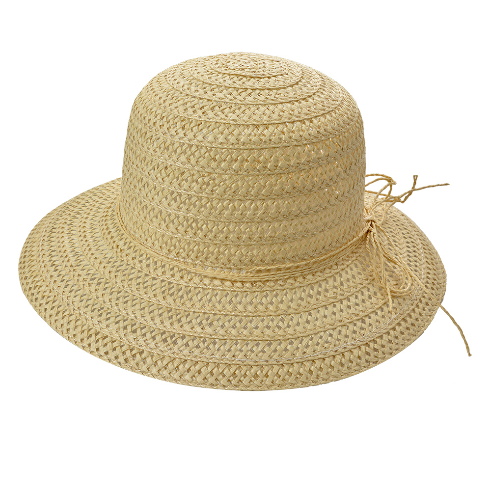 Clayre & Eef Hoed Beige Papierstro afbeelding