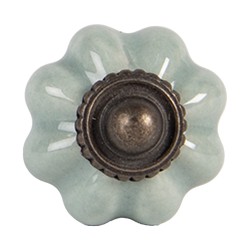 Clayre & Eef Pomello Ø 3 cm Verde Marrone Ceramica