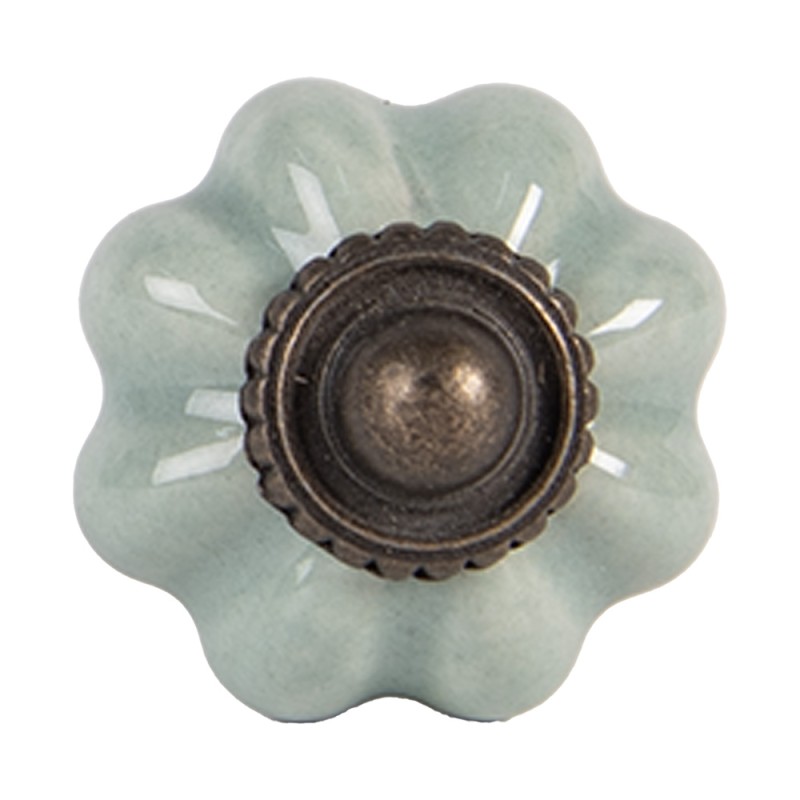 Clayre & Eef Pomello Ø 3 cm Verde Marrone Ceramica